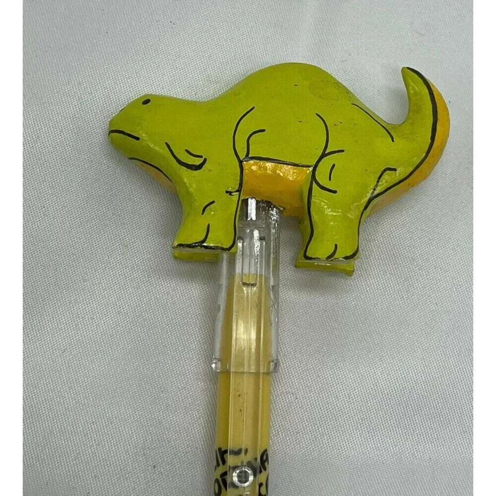 Vintage California Yellow Mechanical Pencil and  Dragon Pencil Topper lof of 2